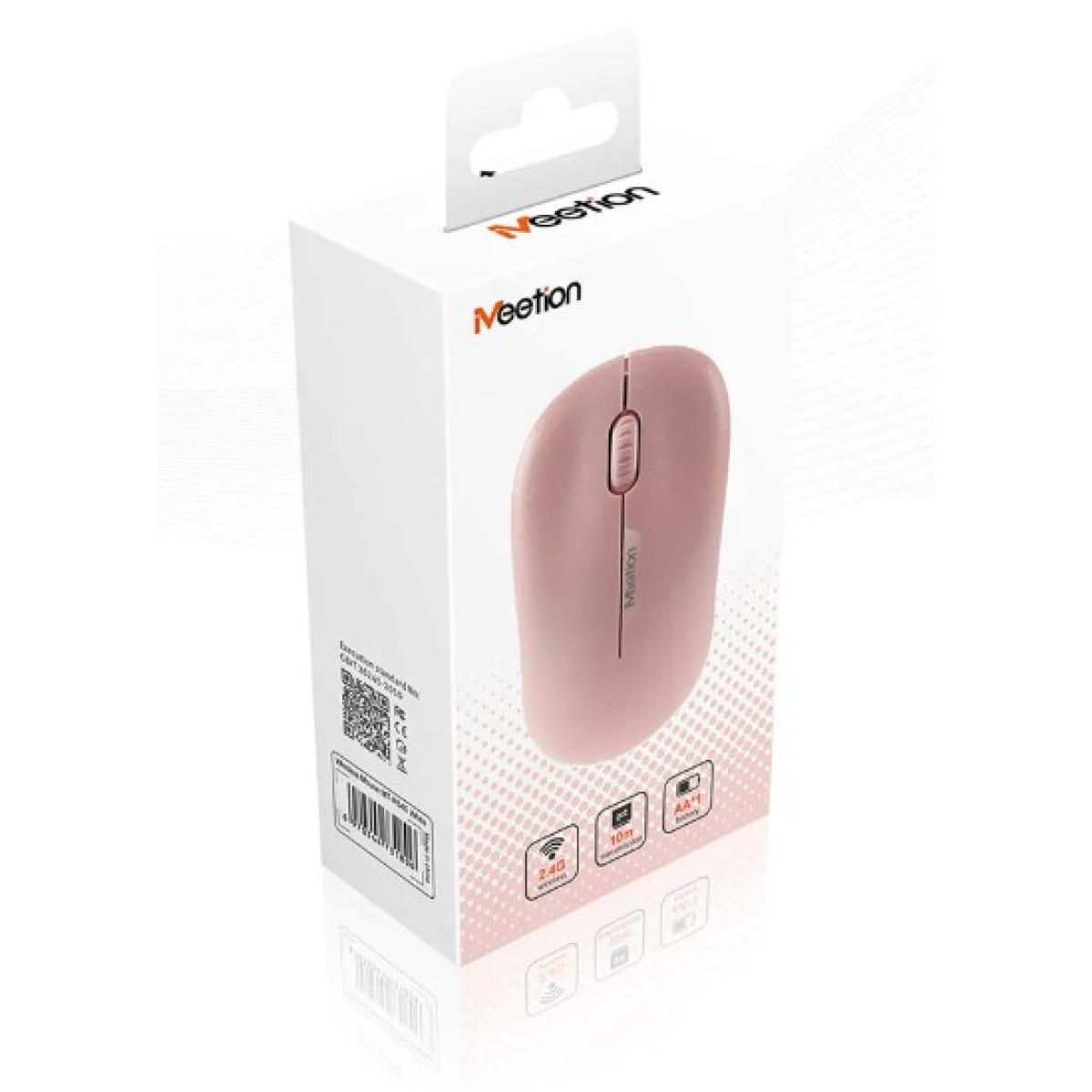 MeeTion Cordless Optical Usb Computer 2.4GHz Wireless Mouse - Pink