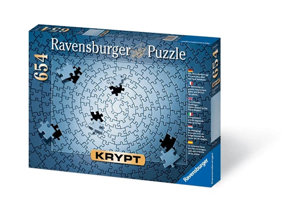 أحجية Ravensburger 654 قطعة - Krypt Silver للألغاز الهندسية