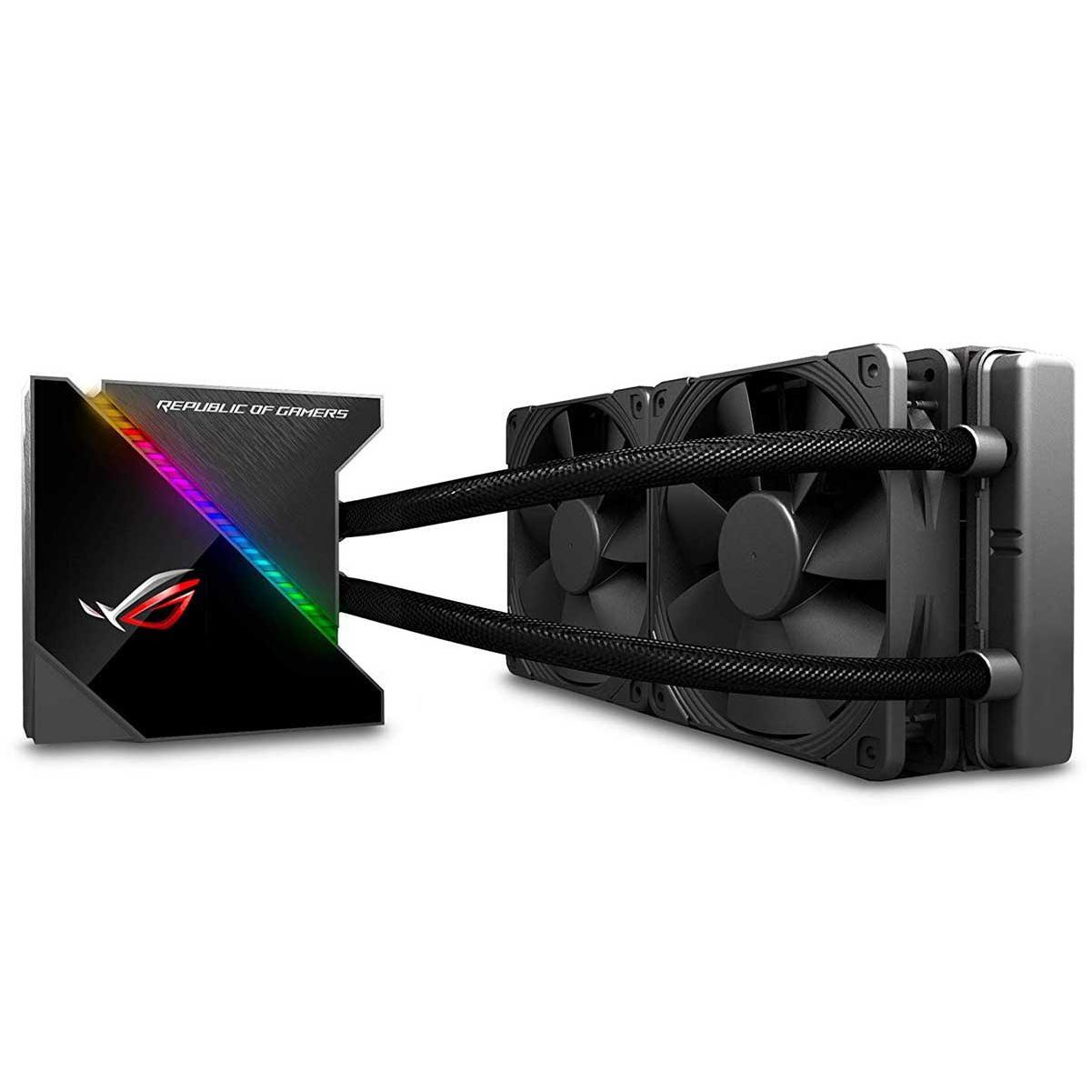 مبرد وحدة المعالجة المركزية السائل الكل في واحد Asus ROG Ryujin 240 مع شاشة OLED ملونة LiveDash، يدعم LGA1700