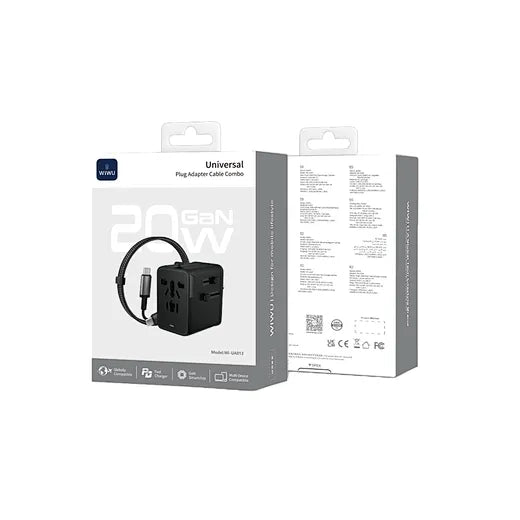 محول WiWU عالمي 20W PD مع كابل Wi‑UA013