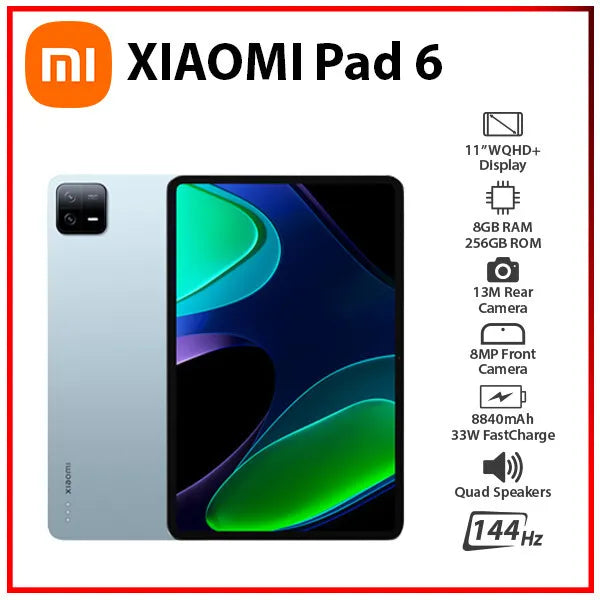 Xiaomi Pad 6 8GB 256GB Built for work designed for ease