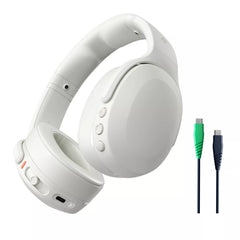 سماعات Skullcandy Crusher Evo فوق الأذن لاسلكية مع Sensory Bass - Bone