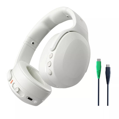 سماعات Skullcandy Crusher Evo فوق الأذن لاسلكية مع Sensory Bass - Bone