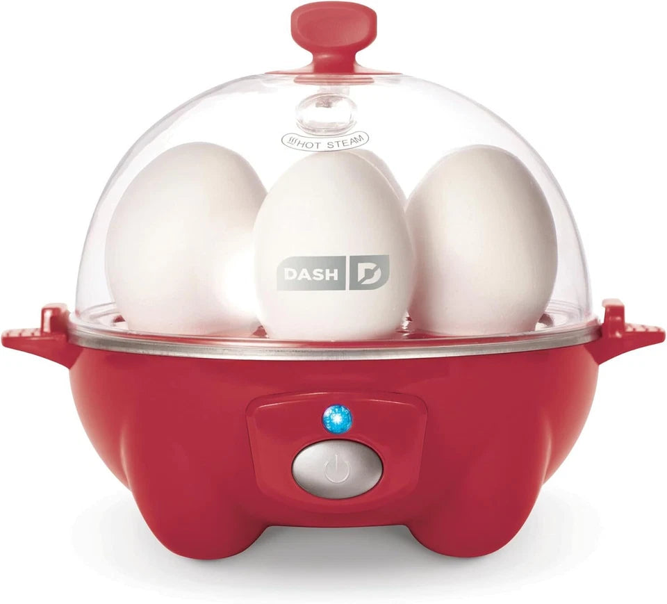 جهاز لطهي البيض من داش باللون الاحمر