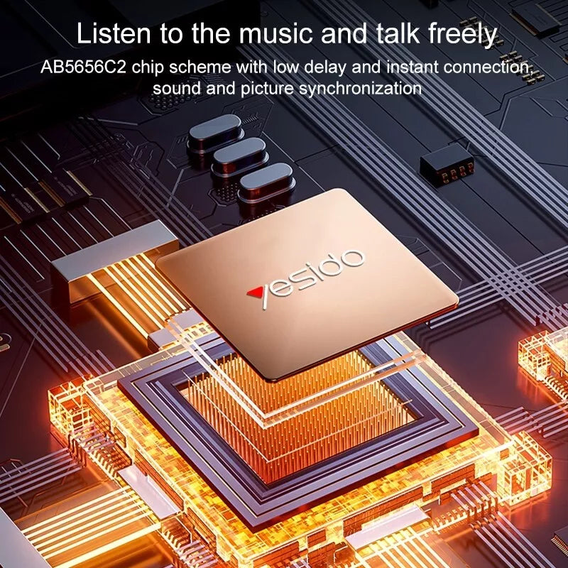 سماعات أذن رياضية بتقنية البلوتوث YESIDO YSP17 تعمل بتقنية التوصيل العظمي