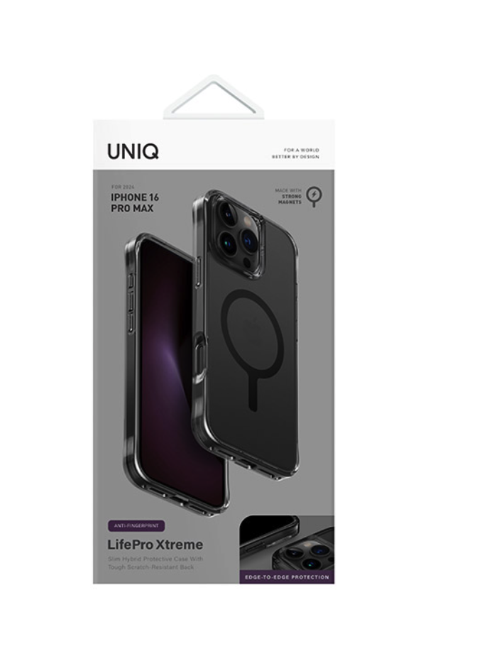 غطاء iPhone 16 Pro 6.9 UNIQ HYBRID مع شحن MagClick