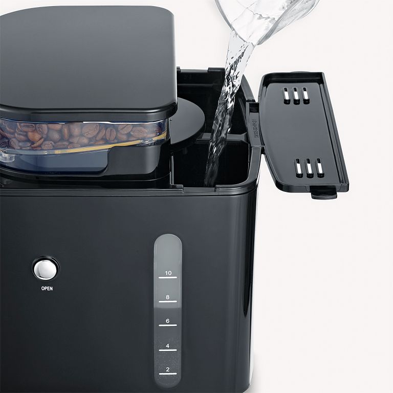 Severin 1000W Coffee Maker Filter with Stainless Steel Grinder