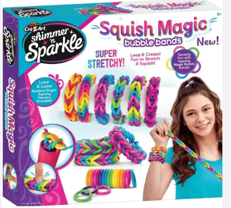 Shimmer N Sparkle – Squish Magic Bubble Bands مجموعة أساور سحرية