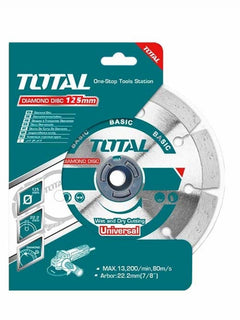 TOTAL Dry diamond disc 125(5")X22.2mm