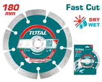TOTAL Dry Diamond Cutting Disc 180mm - 7" (TAC2111803)
