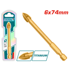 TOTAL HEX Ceramic Drill Bit 6*74mm (TACG210612)