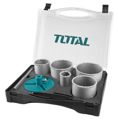 TOTAL 7pcs Carbide Gritted Hole Saw Set