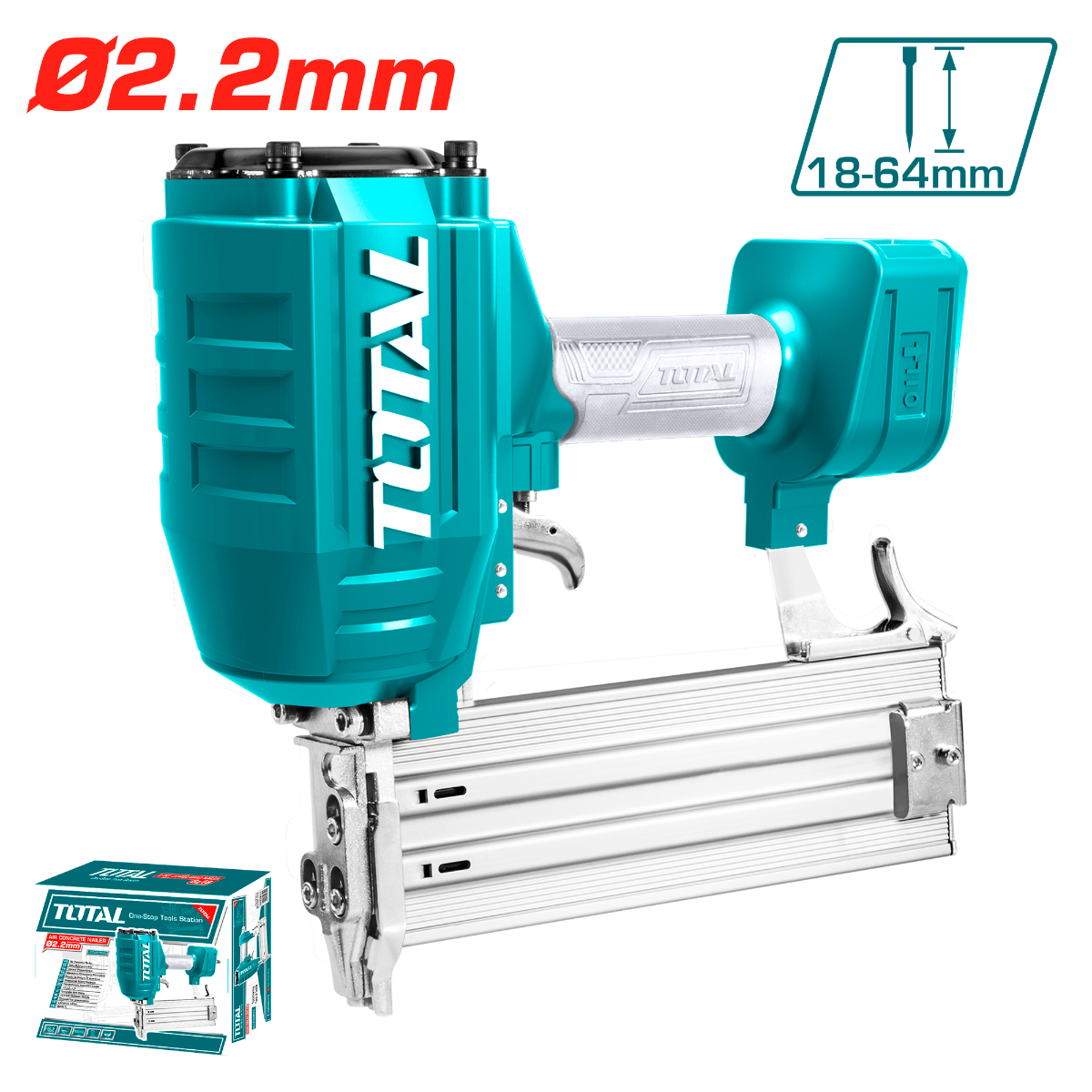 فرد مسمار باطون هوائي 18-64 ملم من توتال – قوة ودقة عالية