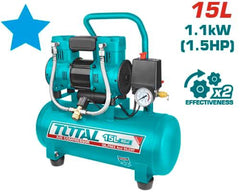 TOTAL Air compressor 15L | 1.5HP - 1100W (TCS1110152)