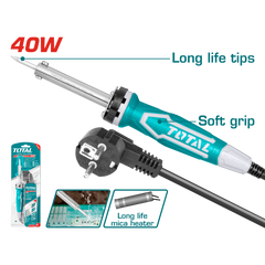 Total TET1406 40W Electric Soldering Iron – Straight Design
