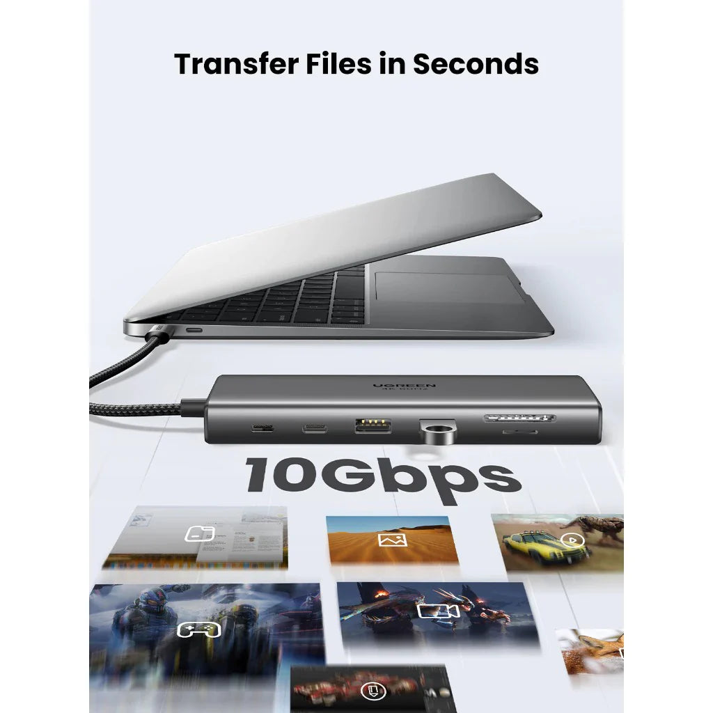 UGREEN 11-in-1 USB-C Hub with HDMI, VGA, LAN, PD & Audio