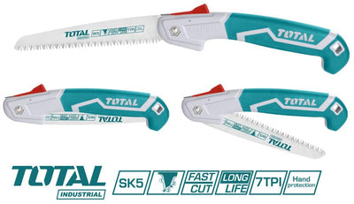 Total 7-Inch Folding Hand Saw | 18cm – Comfort and Power in One