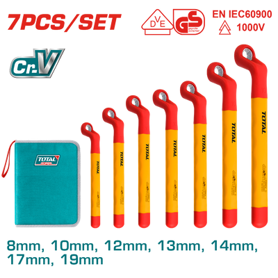 TOTAL 7 Pcs insulated ring wrench set (THKISPA0702)