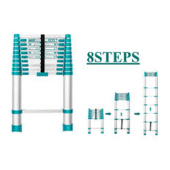TOTAL Telescopic Ladder 8steps