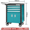 TOTAL 4 Drawer Mobile Tool Cabinet (THRC01041)