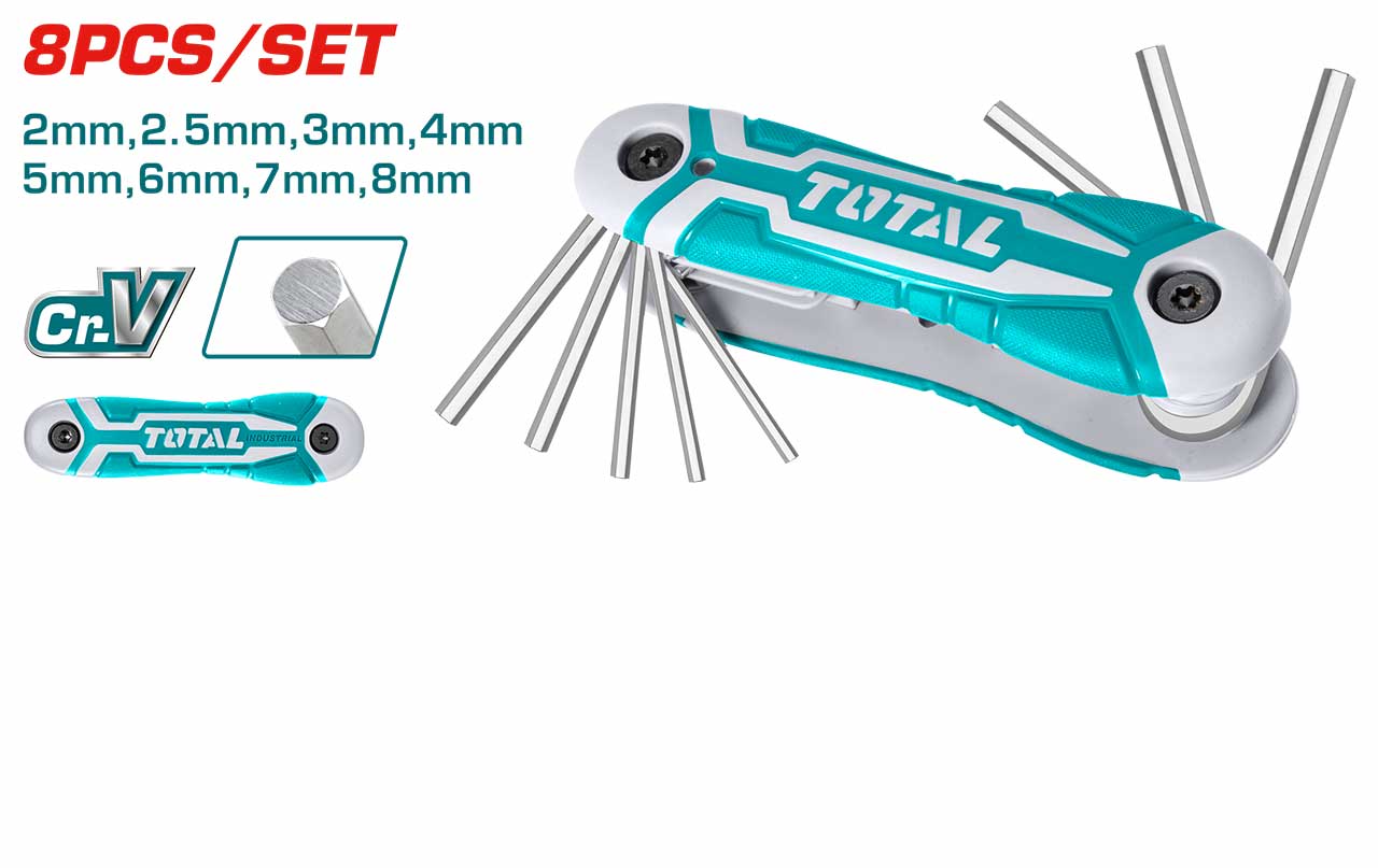 طقم الن كي مسدس عدد 8 من توتال (THT1061826)