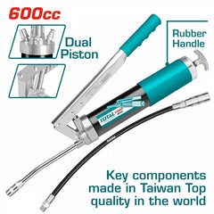 TOTAL Grease Gun Dual Piston 600cc – Powerful & Efficient