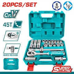 1/2 Inch Box Set | 20-Piece by Total (THT121201) - كارت Cart - JoCell جوسيل