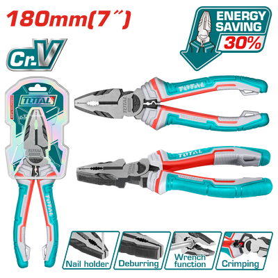 TOTAL High leverage combination pliers 7" (THT210706S)