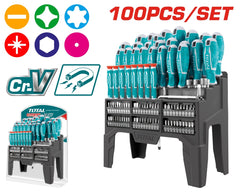 TOTAL 100 pcs Screwdriver Set (THT2506100)