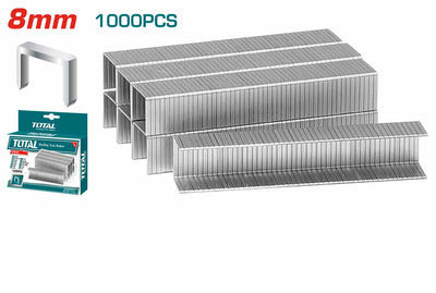 TOTAL 8mm Staples – 1000 Pcs Pack for Manual Staplers