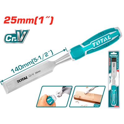 Total 140×25mm Wood Chisels – Precise Woodworking Tool