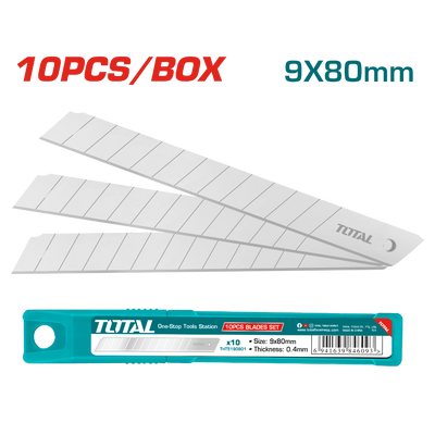 TOTAL 9×80mm Blade Set – 10pcs for Cutting Tools