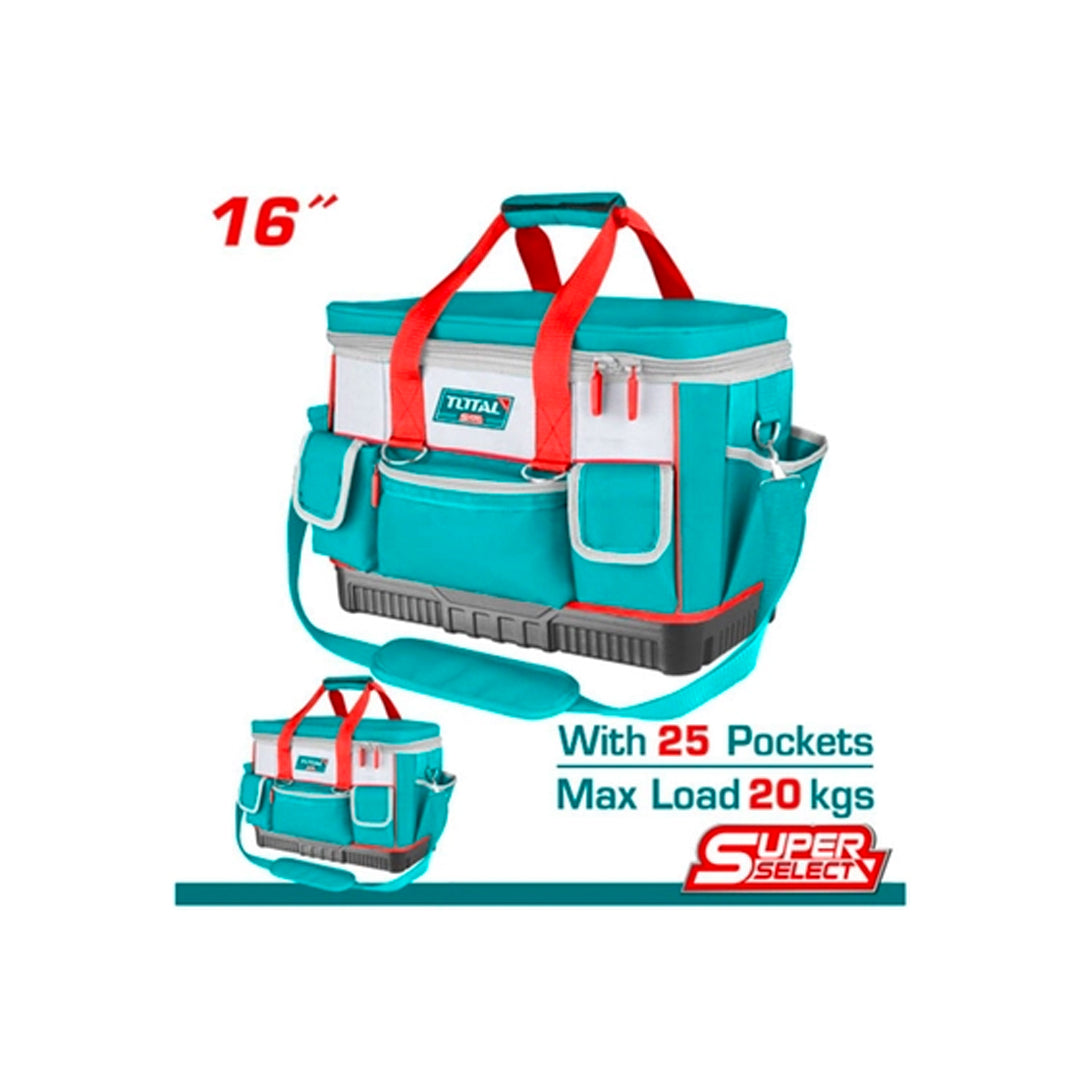 TOTAL 16" Tool Bag | 25 Pockets (THT561625)
