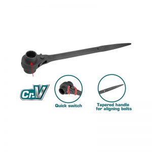 مفتاح سقالة مزدوج الفتحة 17+19ملم من توتال (THTRSW17191)