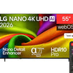 تلفزيون LG NANO 4K UHD AI الذكي NU84 مقاس 55 بوصة (2026)