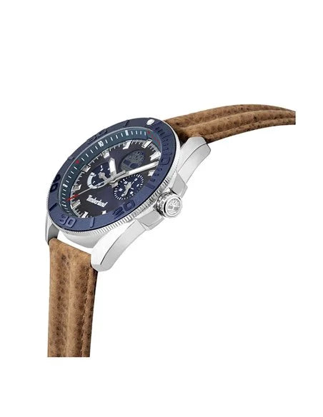 Timberland Men’s Watch TDWGF2200903 with Blue Dial & Leather Strap