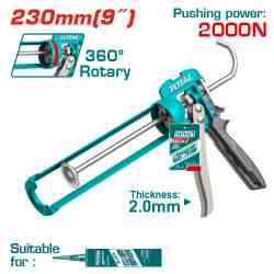 TOTAL 9-Inch Heavy-Duty Rotating Caulking Gun - THT8609