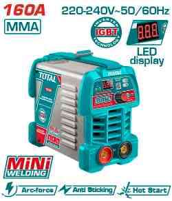 TOTAL 160A Inverter MMA Welding Machine with Accessories - TW216049