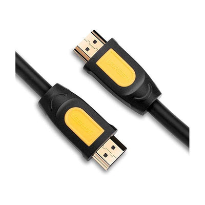 كابل HDMI دائري من UGREEN بطول 1.5 متر (أصفر/أسود)
