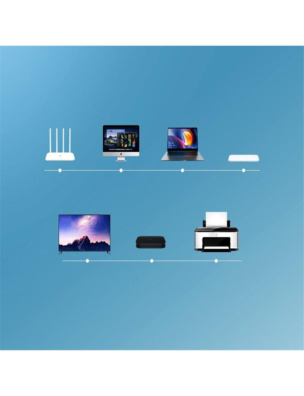 كابل يوجرين Cat 6 U/UTP 50م (أسود) - كابل إيثرنت عالي السرعة