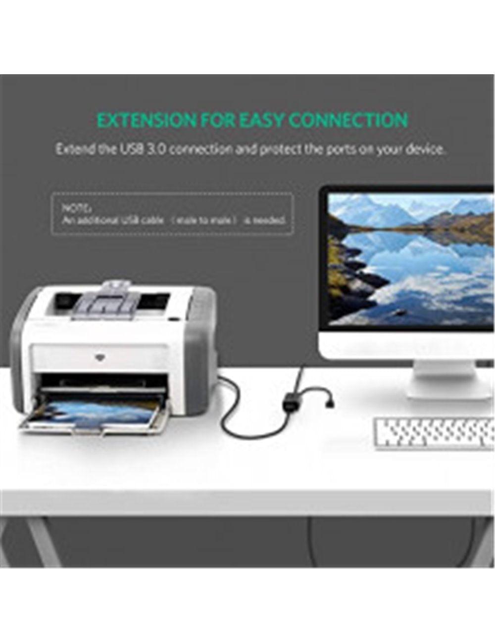 كابل تمديد USB 3.0 من يوجرين بطول 5 أمتار (أسود)