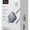 UGREEN USB-A+3*USB-C 160W GaN Tech Fast Charger EU Grey + 1M 100W cable - 25877