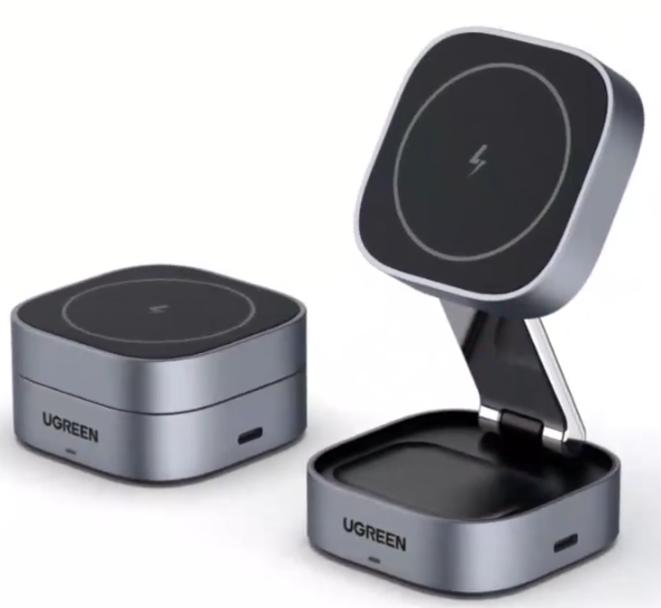UGREEN 2-in-1 Magnetic Wireless Charger 15W Fast charging Qi2 - 35316