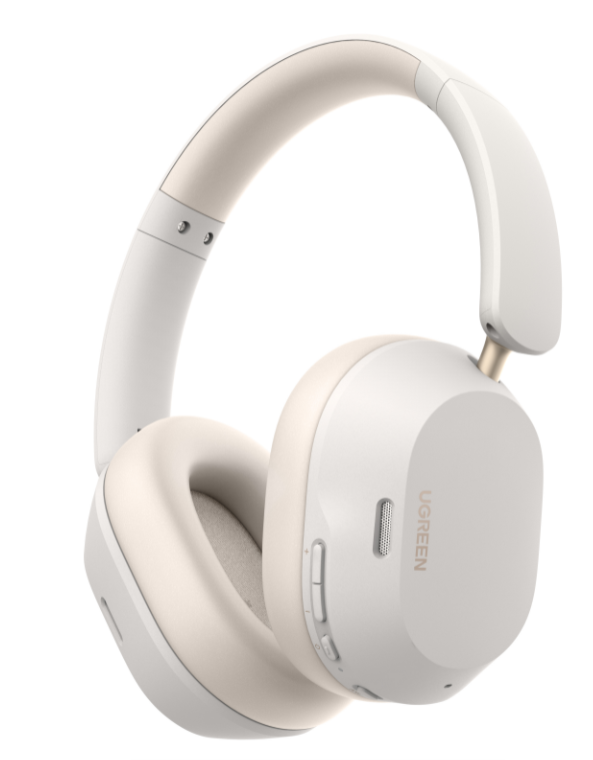 UGREEN HiTune Max5c Hybrid Active Noise-Cancelling Headphones White - 35758