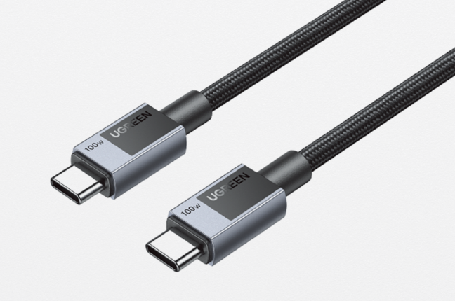 UGREEN USB-C to USB-C PD Fast Charging Cable Space 100W Gray 3m - 45065