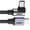 UGREEN USB-C 2.0 Male To Angled USB-C 2.0 Male 3A Data Cable(90°Angle) 1.00M - 50123