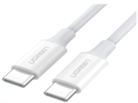 UGREEN Type C 2.0 Male To Type C 2.0 Male 5A Data Cable 100W White 1M - 60551