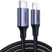 UGREEN USB-C to Lightning PD Fast Charging 3A Max Black 2m - 60761