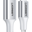UGREEN USB-C to Lightning PD Fast Charging 3A Max Silver 2m - 70525