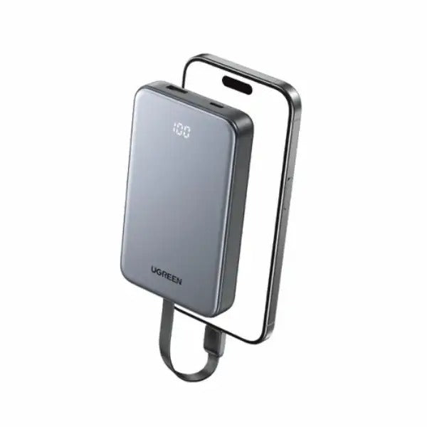 UGREEN 20W Power Bank with Built-in Cable - 75161B